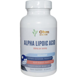 ALPHA LIPOIC ACID – 600MG PER SERVING- 60 CAPSULES